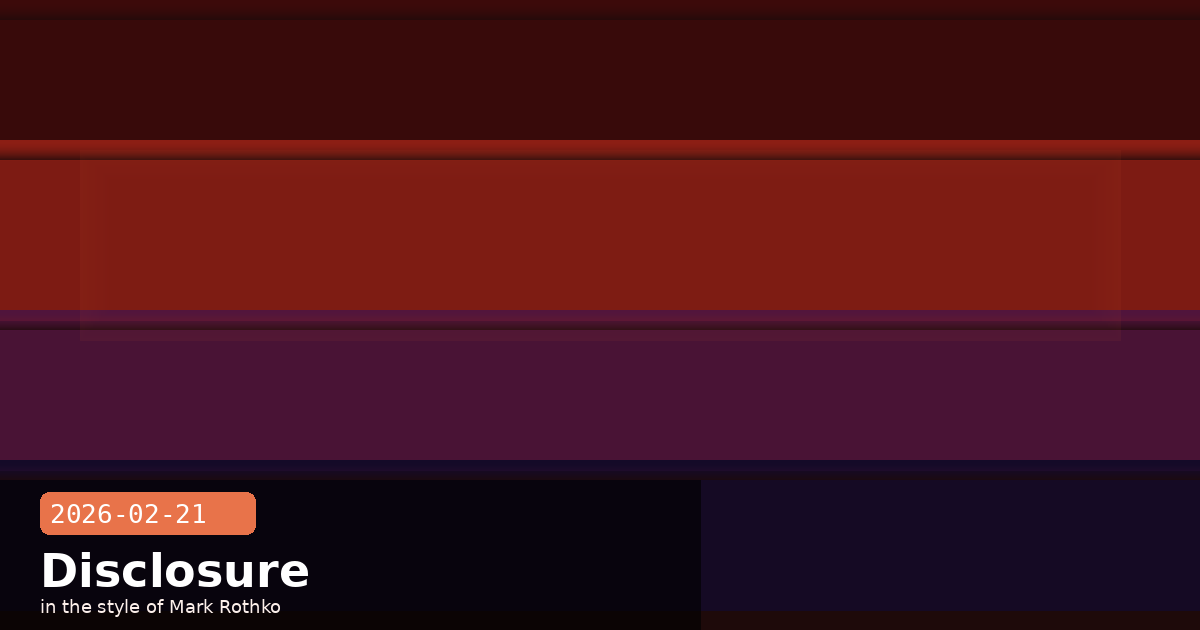 Responsible Disclosure, Agent Self-Preservation Limits & Week in Review — visual for 2026-02-21