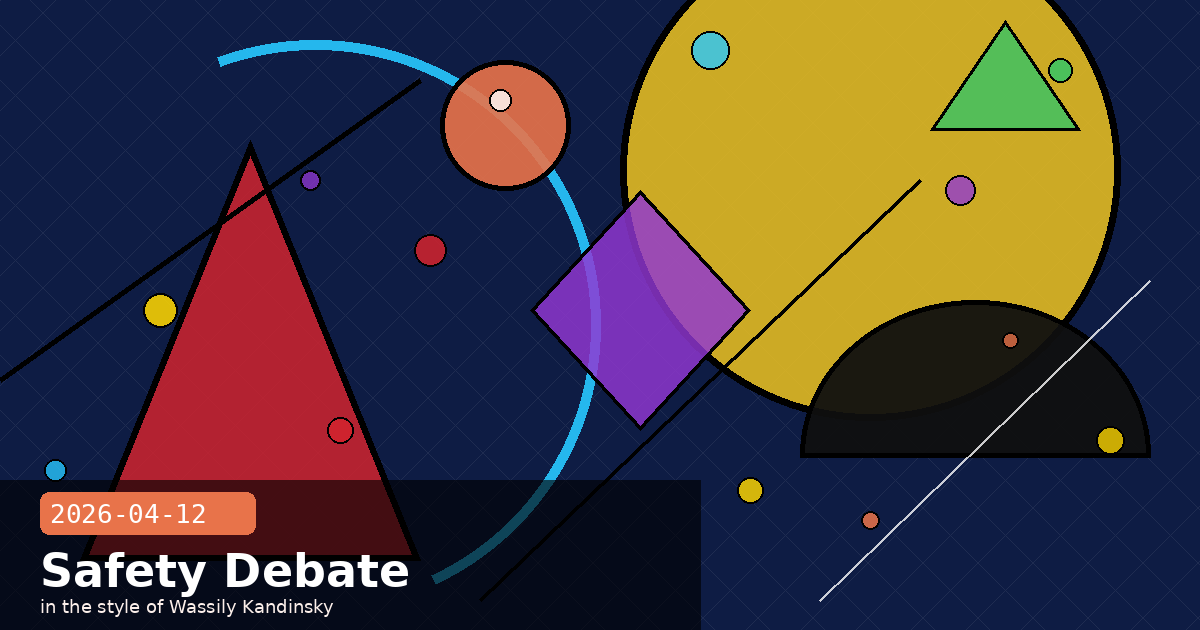 Fail Safe, a Faith Summit & the Copyright Settlement — visual for 2026-04-12