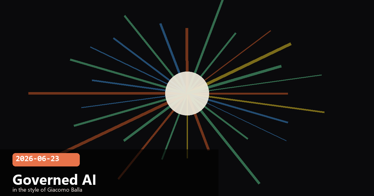 Governed AI in the Enterprise & a Data-Residency Checklist — visual for 2026-06-23