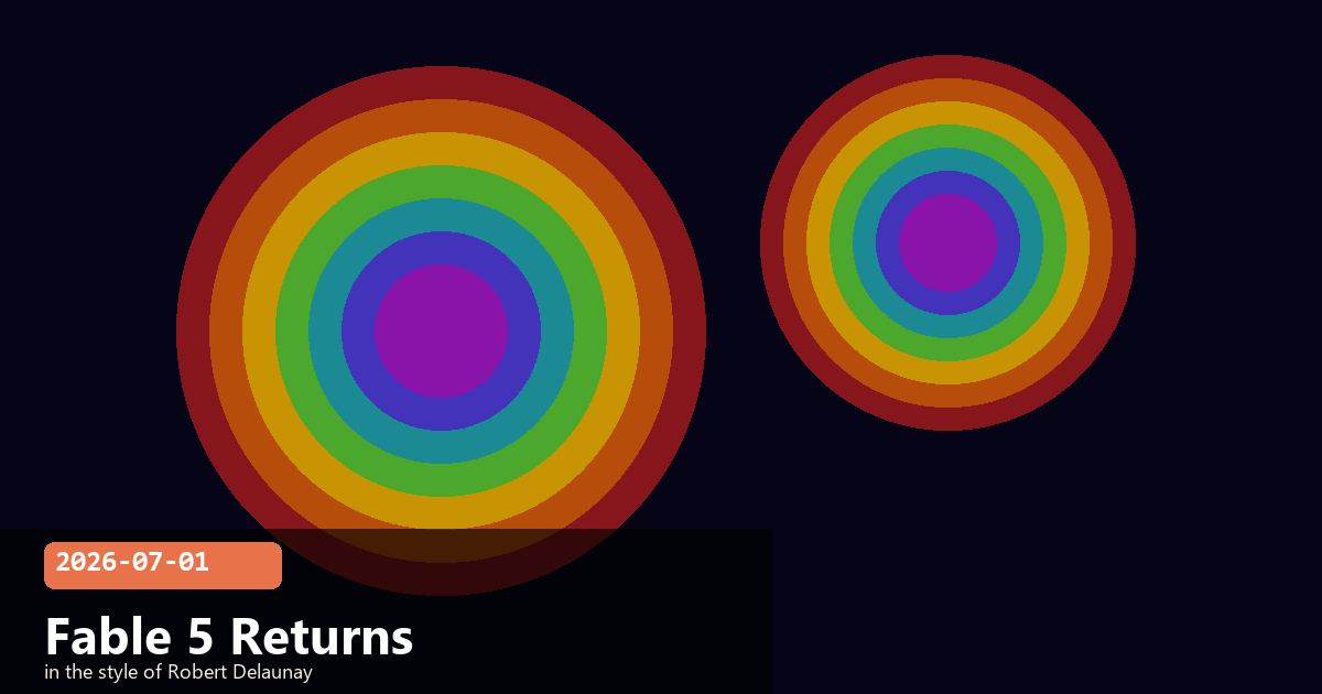 Sonnet 5 Goes Default & Fable 5 Returns Globally — visual for 2026-07-01