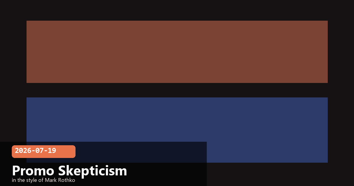Don't Build Workflows Around Temporary Promotions — visual for 2026-07-19