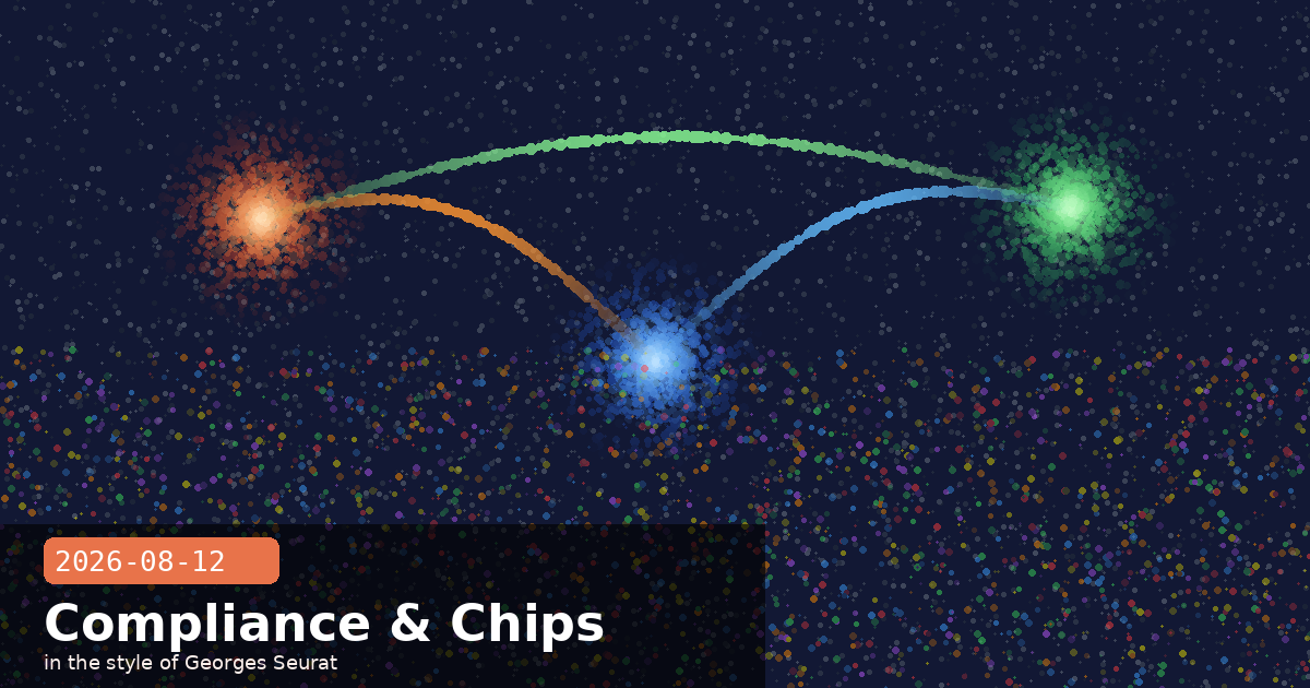 Compliance API Expands, Sonnet 5 Price Locked In, and Anthropic's Chip Team — visual for 2026-08-12